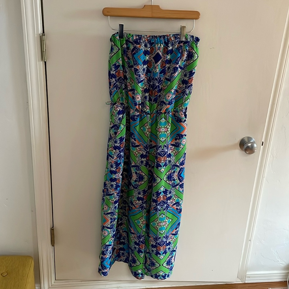 Summer strapless one piece